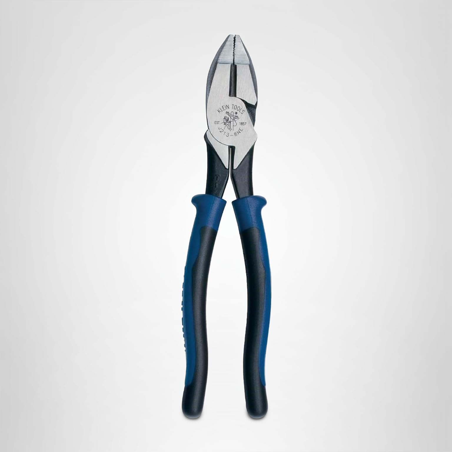 Klein Tools J2138NE Pliers, 8-Inch Side Cutters, High Leverage